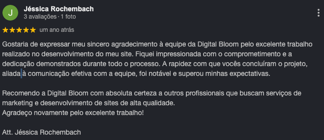 Depoimento de Jéssica Rochembach