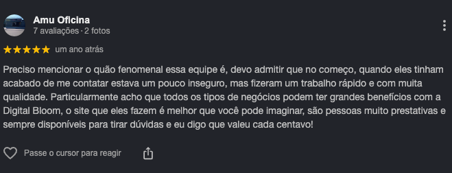 Depoimento de Amu Oficina