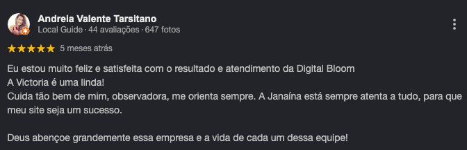 Depoimento de Andrela Tarsitano